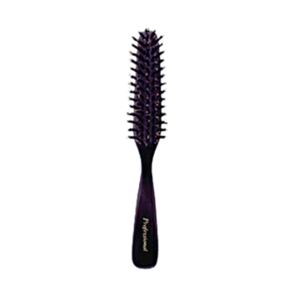 ヘアブラシ 5行船型 山植 猪毛