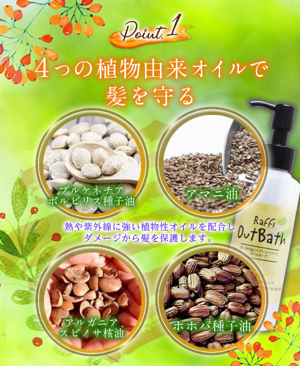 シャンプー&トリートメント各300ml+洗い流さないトリートメント(オイル)