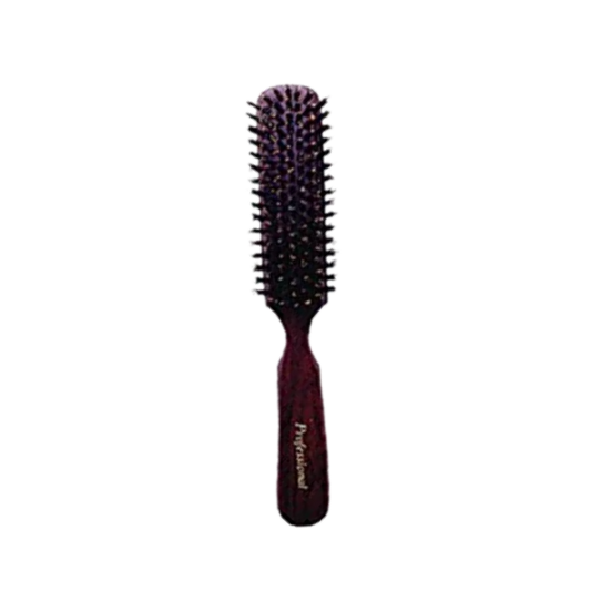ヘアブラシ 7行平型 面一 猪毛