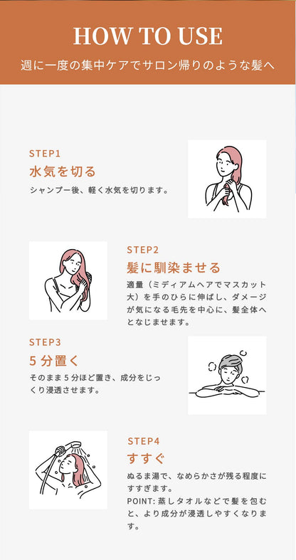 【本格サロンケア】美ツ髪‐mitsuba‐ヘアパック